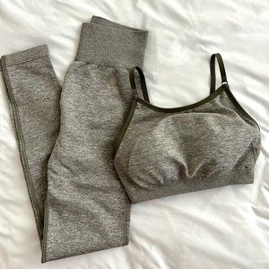 Gymshark Flex Strappy Sports Bra + High Waisted Leggings Set